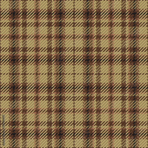 Seamless pattern of scottish tartan plaid. Repeatable background with check fabric texture. Vector backdrop striped textile print.