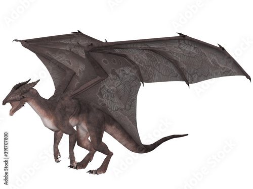 3D Render of a dragon