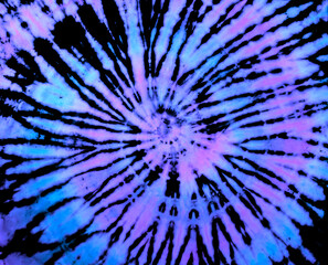 Reverse tie dye pattern. Black tiedye texture. Rainbow tie-dye wallpaper background.