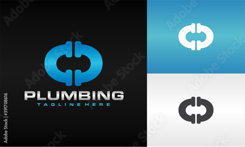 letter O plumbing logo