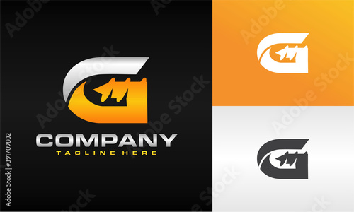 letter G drill logo