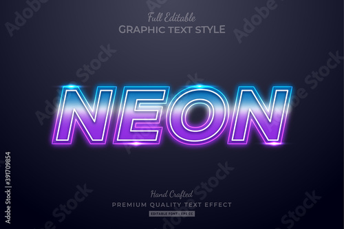 Gradient Neon Editable Text Effect