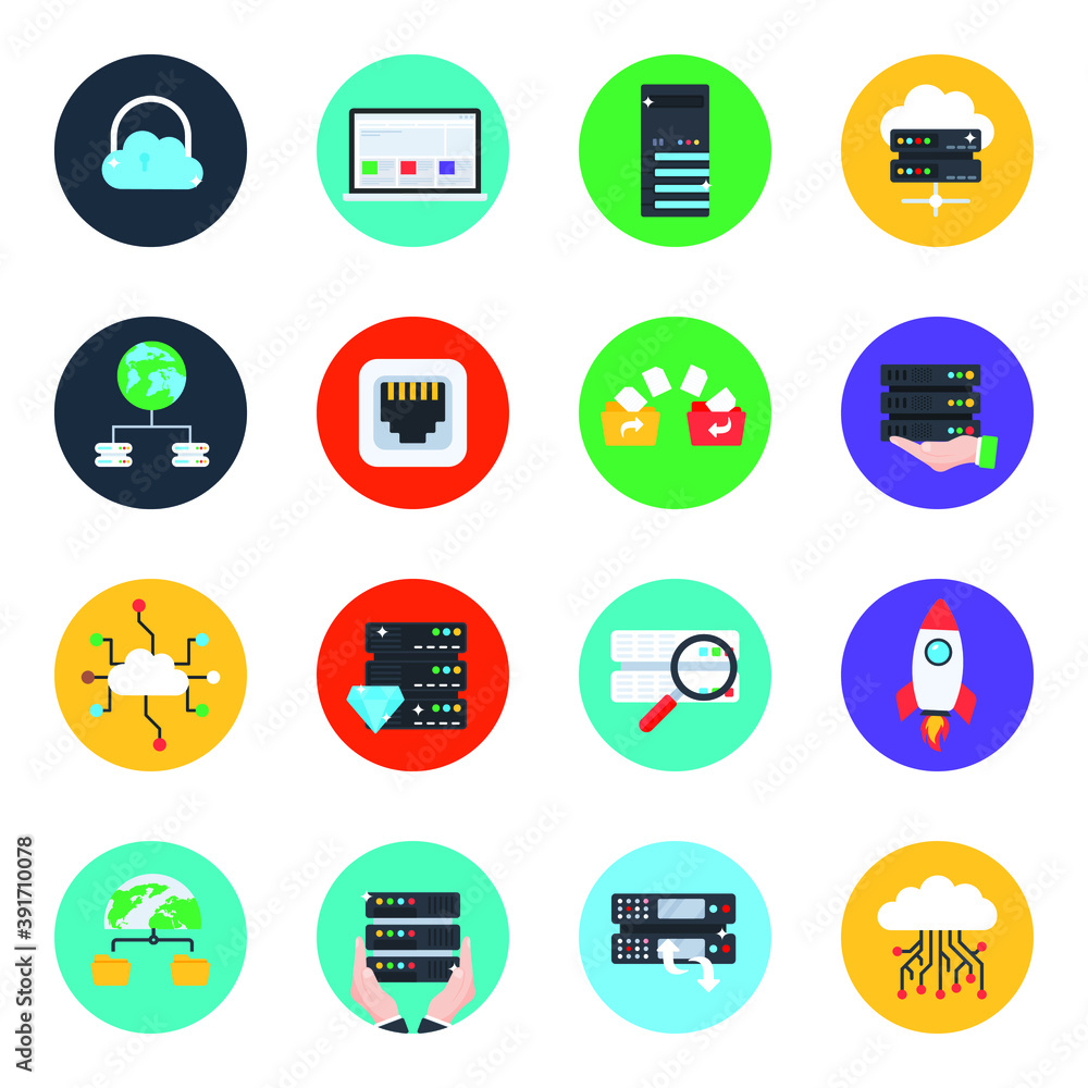 Big Data Icons in Modern Flat Rounded Style
Big Data Icons in Modern Flat Rounded Style