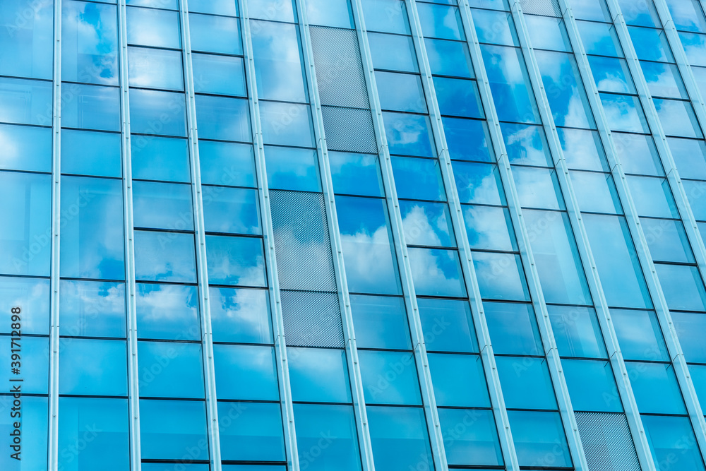 Close-Up of Modern Office Buildings in city of China Close-Up of Modern Office Buildings in city of China