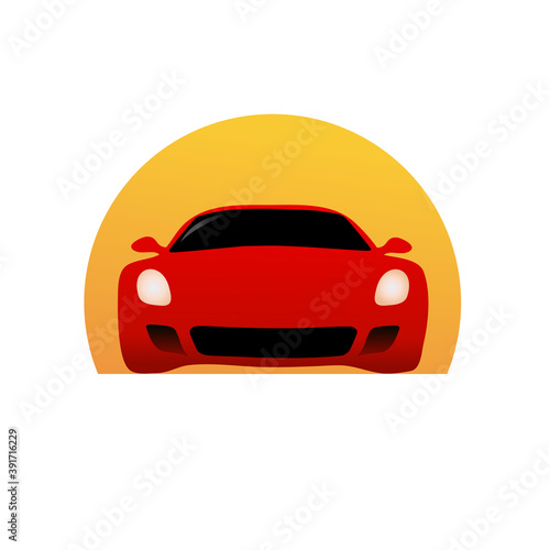 Vector sign supercar