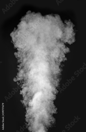 Abstract black and white smoke