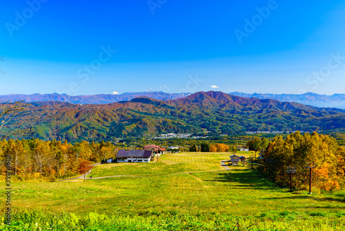 【妙高高原】紅葉時期の高原風景