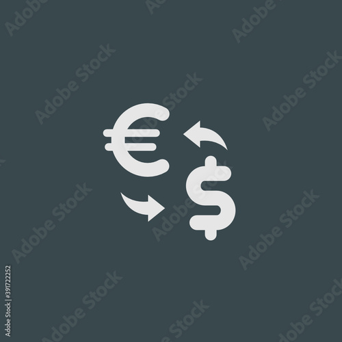 Exchange Euro to Dollar - Tile Icon