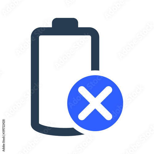 Cancel battery icon