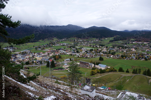 vue sur le village d'Autrans, Autrans-Méaudre en Vercors photo