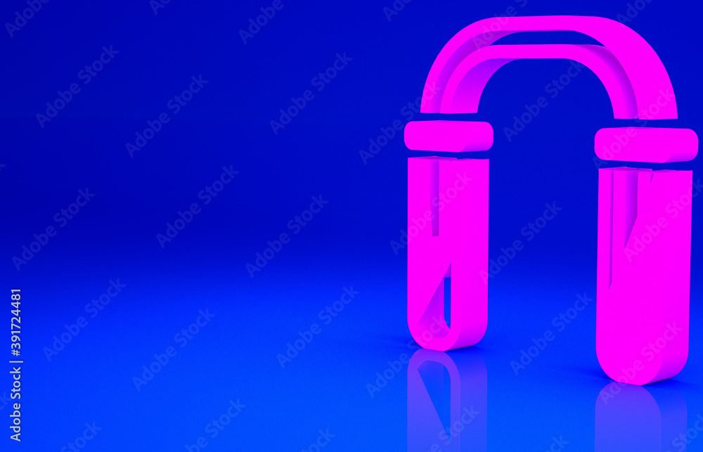 Pink Test tube and flask - chemical laboratory test icon isolated on blue background. Fluid transfer system. Laboratory glassware sign. Minimalism concept. 3d illustration 3D render. Pink Test tube and flask - chemical laboratory test icon isolated on blue background. Fluid transfer system. Laboratory glassware sign. Minimalism concept. 3d illustration 3D render.