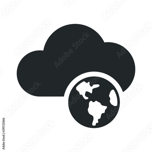 Global cloud icon
