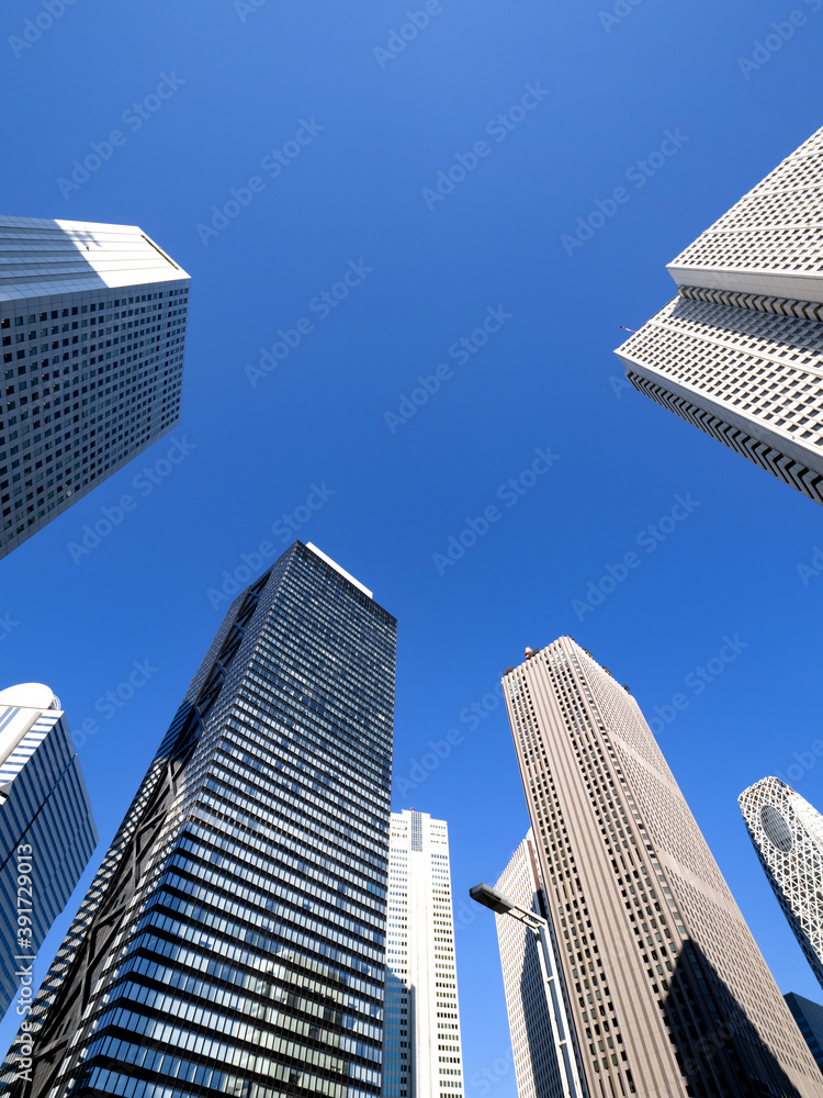 Obraz premium 東京都 新宿高層ビル街