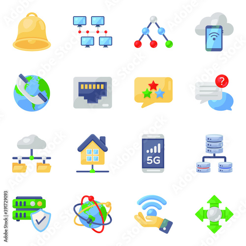
Modern Technology Flat Icons Pack 
