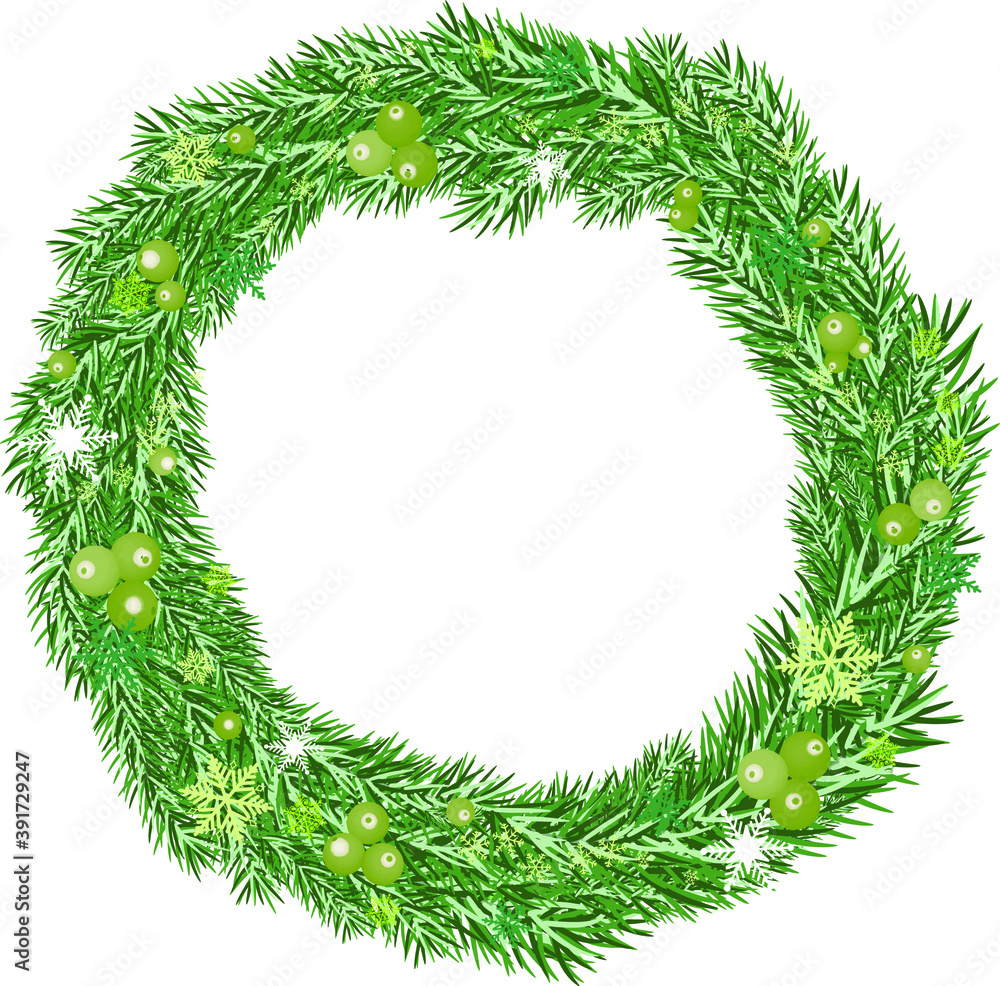 Green christmas wreath