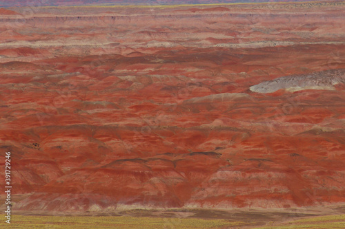 A landscape showing the various colors in the desert of northern Arizona.
