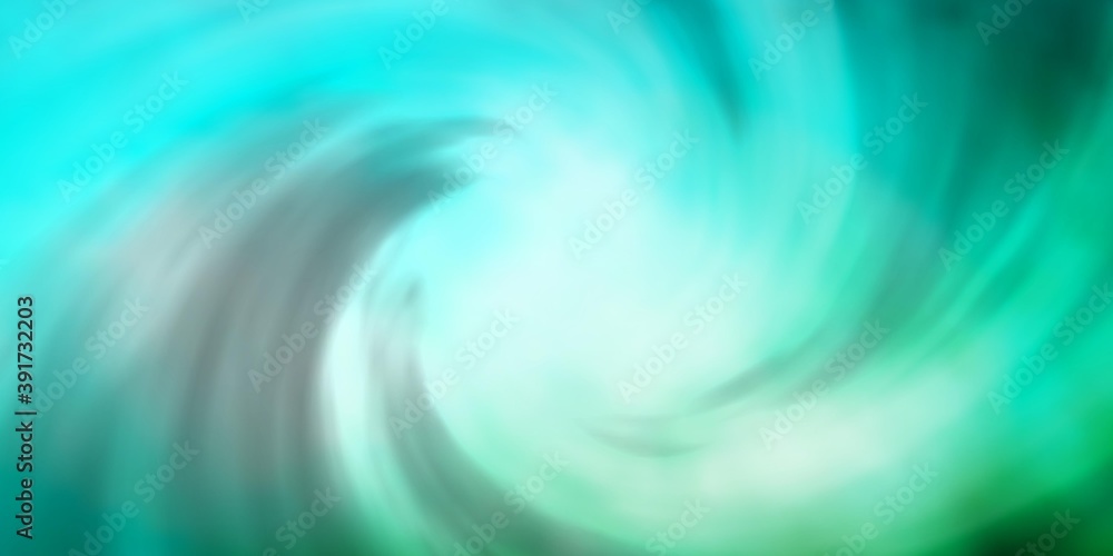 Obraz premium Light Blue, Green vector pattern with clouds.