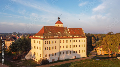 Schloss Pretzsch an der Elbe, Sachsen, Deutschland