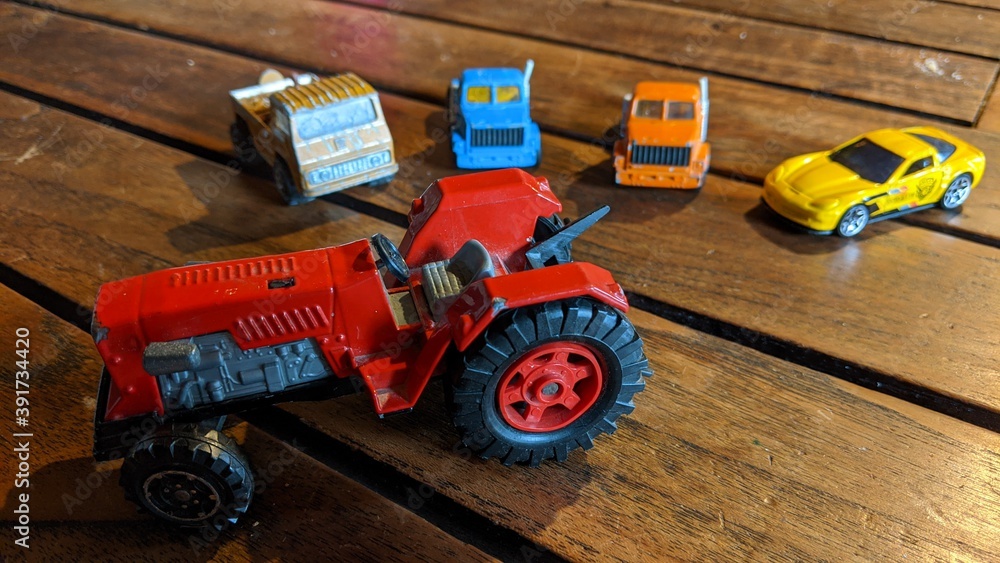 Fototapeta premium wooden toy truck