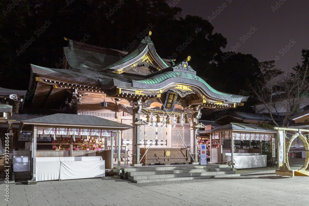 Fototapeta premium 夜の江島神社