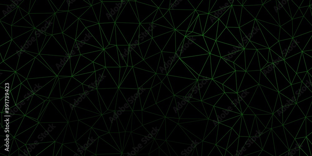 Dark green vector gradient polygon layout. Dark green vector gradient polygon layout.