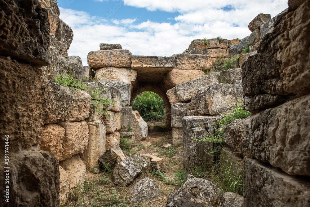 The ancient city of Eretria, Euboea, Greece
