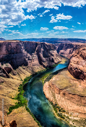 Horseshoe bend. The Colorado River and the Glenn Canyon in Arizona, USA 