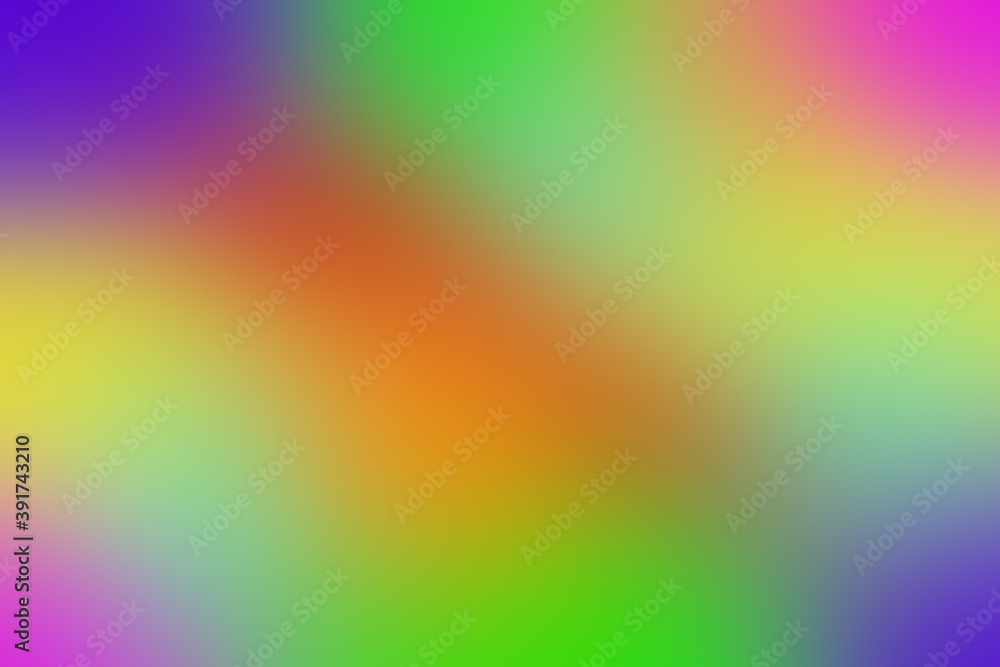 Abstract blurred gradient mesh background in colourful 