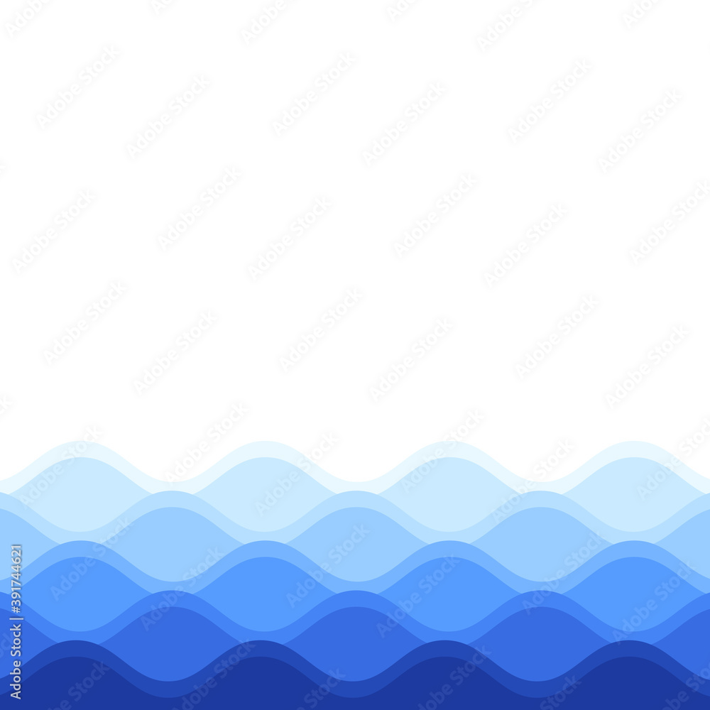 Water waves isolated on white background. For poster, placard, backdrop and surface. Useful for banner and wallpaper. Water wave vector background Water waves isolated on white background. For poster, placard, backdrop and surface. Useful for banner and wallpaper. Water wave vector background