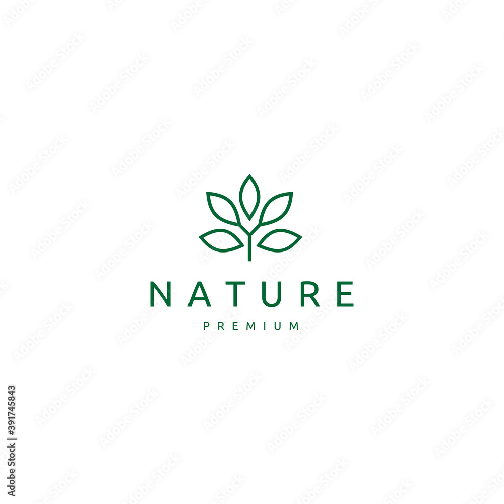 Nature Leaf Icon Vector Illustration Nature Leaf Icon Vector Illustration