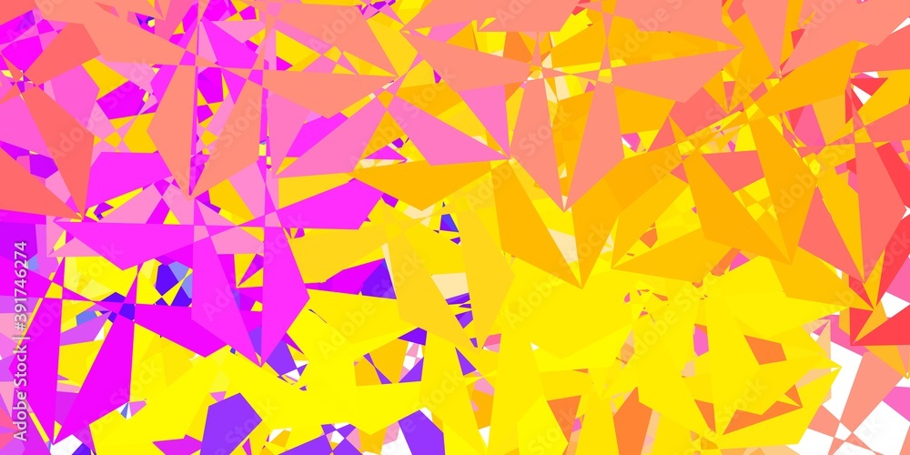 Light blue, yellow vector gradient polygon texture. Light blue, yellow vector gradient polygon texture.