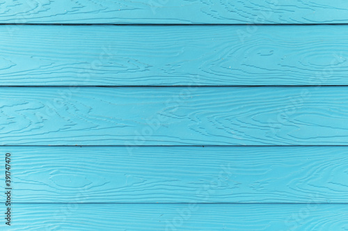 Turquoise coloured wooden panels background. Texture and pattern. Copy space. Tiffany colour.