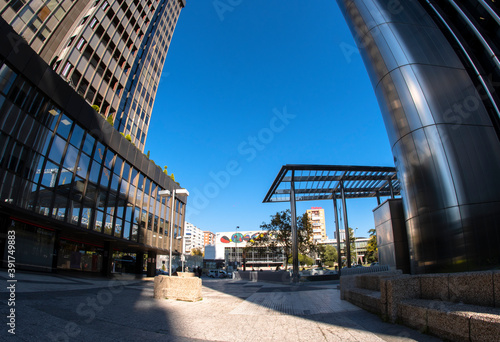 conference and exhibition center of madrid , AZCA business and financial district in Madrid, Spain.