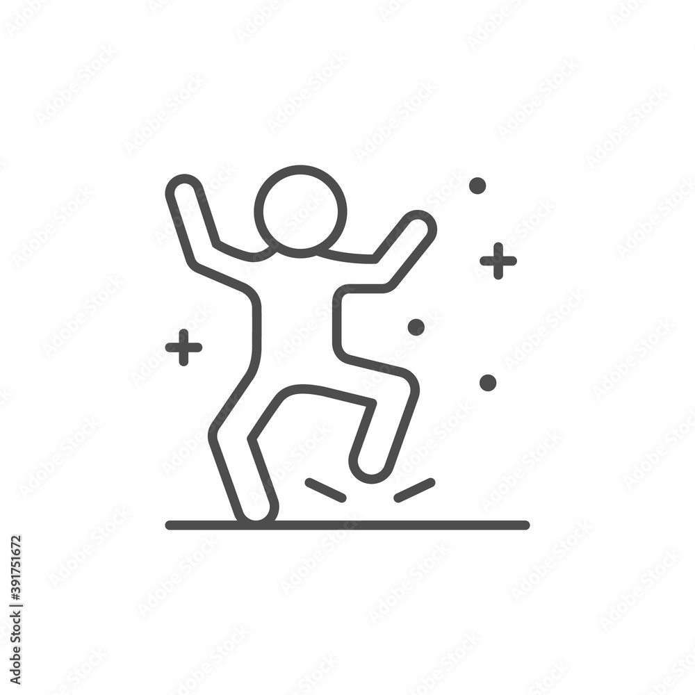 Anger or fury line outline icon Anger or fury line outline icon