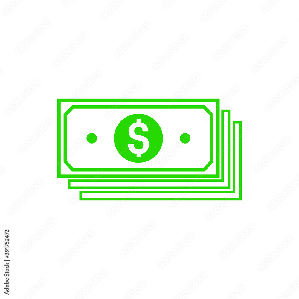money icon vector isolated on white background money icon vector isolated on white background
