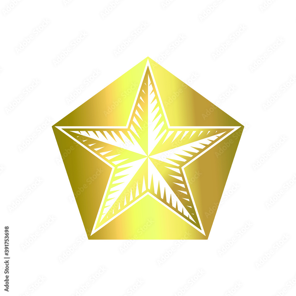 Obraz premium star icon vector isolated on white background