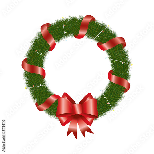 happy merry christmas wreath crown