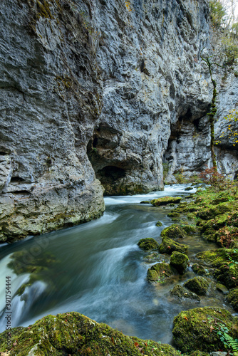 Scenic creek in beautifull rocky gorge