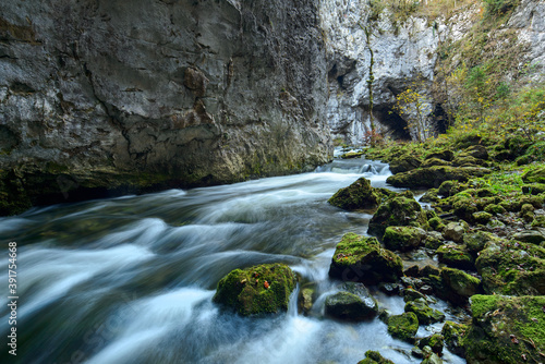 Scenic creek in beautifull rocky gorge