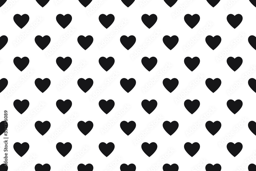 Heart seamless pattern, Black endless heart pattern on white background, vector illustration. Valentine's Day Pattern. Anniversary, Birthday. Love. Sweet Moment. Wedding. Heart seamless pattern, Black endless heart pattern on white background, vector illustration. Valentine's Day Pattern. Anniversary, Birthday. Love. Sweet Moment. Wedding.