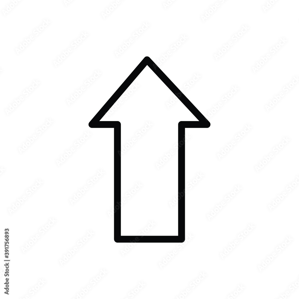 arrow icon vector isolated on white background arrow icon vector isolated on white background
