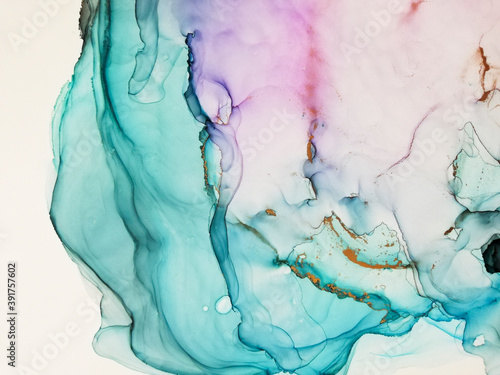 Creativity Banner.  Liquid Multicolor Picture.