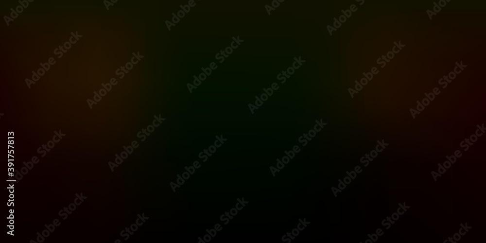 Obraz premium Dark Green, Red vector blur template.