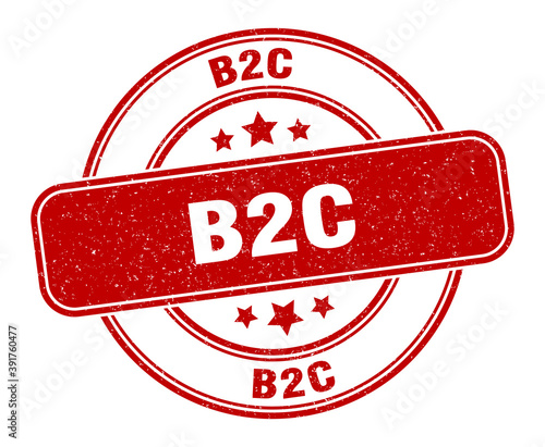b2c stamp. b2c label. round grunge sign