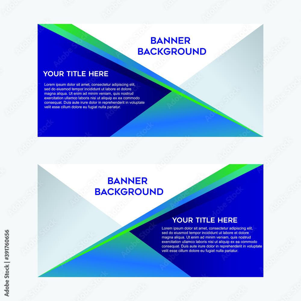 Fototapeta premium Vector Abstract Design Of A Web Banner Template. Collection Of Web Banner Templates. Abstract Geometric Web Design Banner Template Isolated On A White Background. Background Web Template Or Website