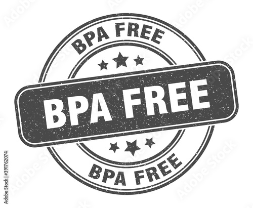 bpa free stamp. bpa free label. round grunge sign
