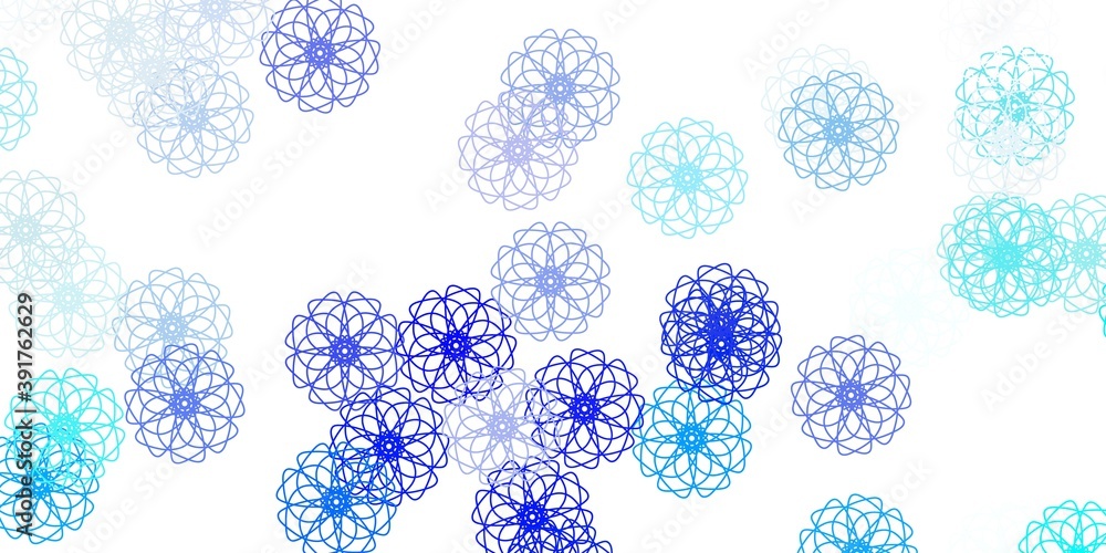 Light blue vector natural layout with flowers. Light blue vector natural layout with flowers.