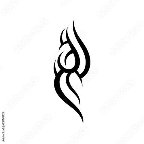 tribal pattern tattoo vector art design,tattoo tribal abstract sleeve, sketch art design isolated on white background,Simple logo.