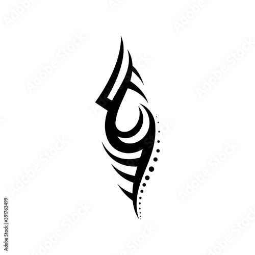 tribal pattern tattoo vector art design,tattoo tribal abstract sleeve, sketch art design isolated on white background,Simple logo.