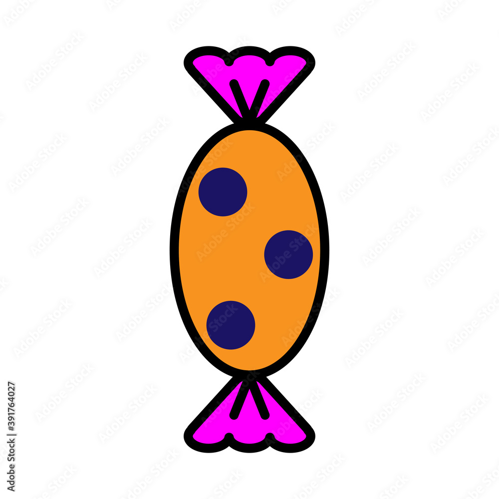 Fototapeta premium Candy icon image. Delicious, vintage.